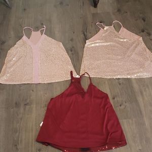Dressy adjustable strap sleeveless shirt